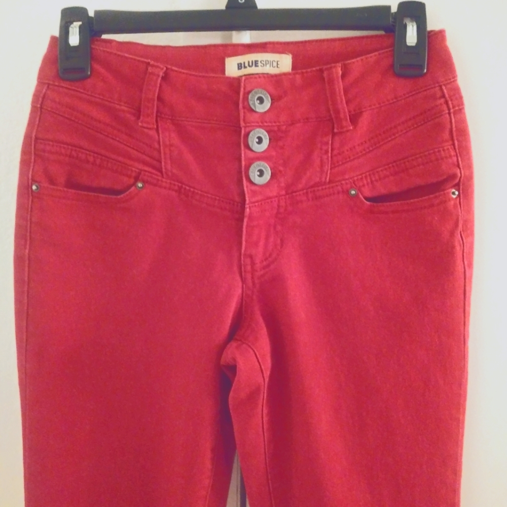 Blue Spice red pant, size 3